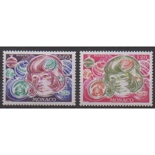 Buy this set of stamps of Monaco of the year 1976 (Nb 1072/1073).
