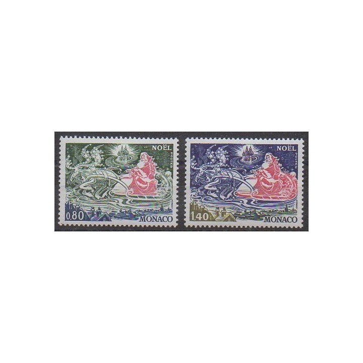 Acheter cette série de timbres de Monaco de l'année 1977 (No 1113/1114).