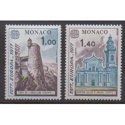 Monaco - 1977 - No 1101/1102 - Monuments - Europa