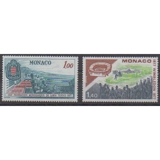 Buy this set of stamps of Monaco of the year 1977 (Nb 1121/1122).