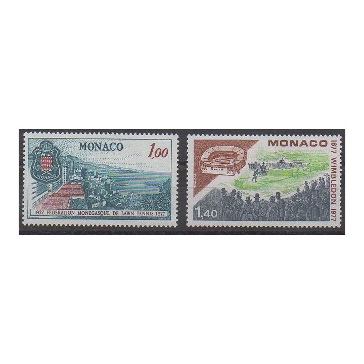 Acheter cette série de timbres de Monaco de l'année 1977 (No 1121/1122).