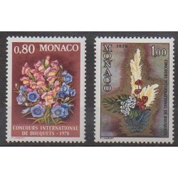 Monaco - 1977 - No 1115/1116 - Fleurs