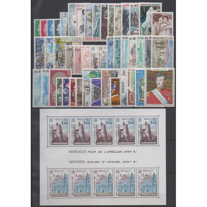Buy this set of stamps and this this set of stamps  of Monaco of the year 1977 (Nb 1079/1124 - BF13).