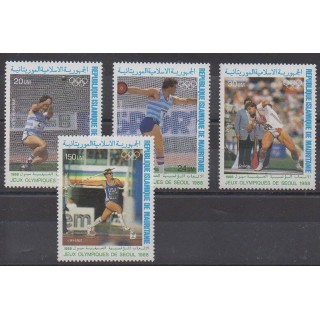 Acheter ces timbres de Mauritanie de l'année 1988 (No PA259/PA262).
