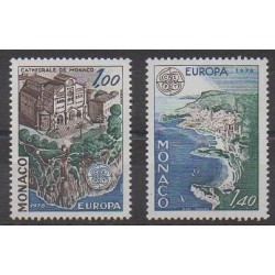 Monaco - 1978 - Nb 1139/1140 - Monuments - Churches - Europa