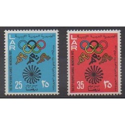 Libye - 1972 - No 456/457 - Jeux Olympiques d'été