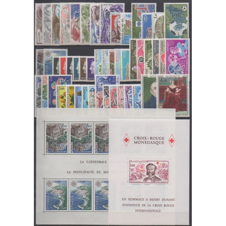 Buy the stamps and the 2 souvenir sheets of Monaco of the year 1978 (Nb 1125/1174 - BF14/BF15).
