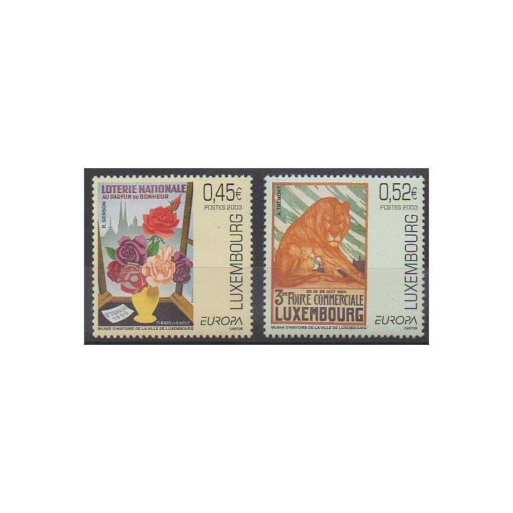 Buy this set of stamps of Luxembourg of the year 2003 (Nb 1557/1558).