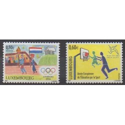 Luxembourg - 2004 - Nb 1592/1593 - Summer Olympics - Children's drawings