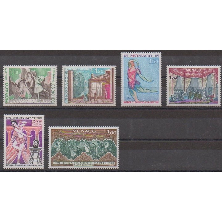 Acheter cette série de timbres de Monaco de l'année 1979 (No 1190/1195).
