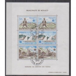 Monaco - Blocs et feuillets - 1979 - No BF17 - Service postal - Europa - Oblitéré