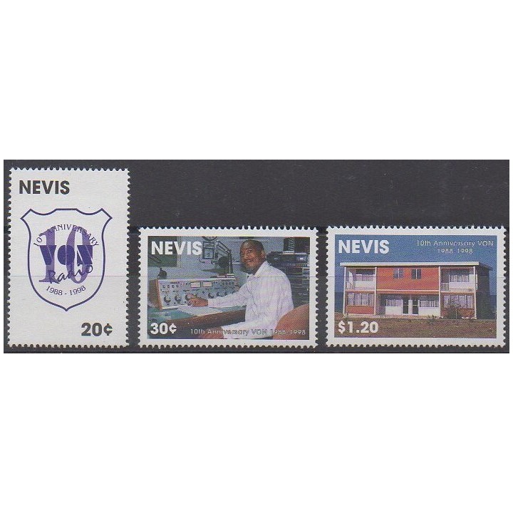 Acheter cette série de timbres de l'île de Nevis de l'année 1998 (No 1134/1136).