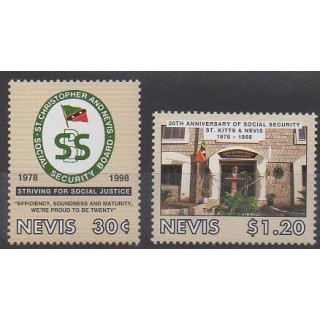 Buy this set of stamps of Nevis of the year 1998 (Nb 1091/1092).