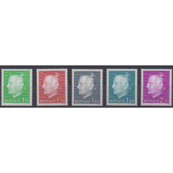 Acheter cette série de timbres de Monaco de l'année 1980 (No 1209/1213).