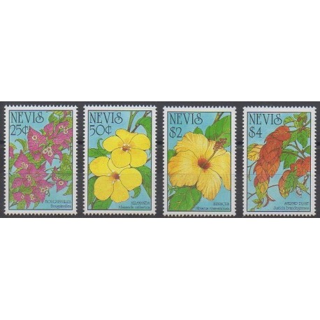 Nevis - 1993 - Nb 721/724 - Flowers