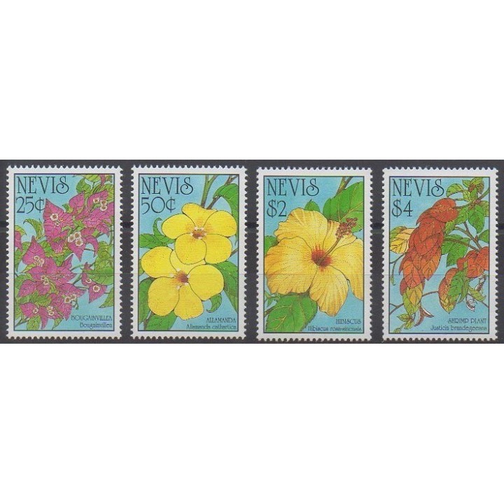 Acheter cette série de timbres de l'île de Nevis de l'année 1993 (No 721/724).