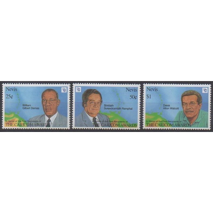 Buy this set of stamps of Nevis of the year 1994 (Nb 808/810).