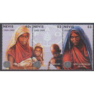 Acheter cette série de timbres de l'île de Nevis de l'année 1995 (No 886/888).