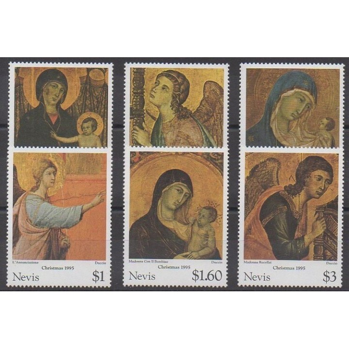 Acheter cette série de timbres de l'île de Nevis de l'année 1995 (No 917/922).
