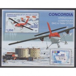 French Southern and Antarctic Lands - Blocks and sheets - 2020 - Nb F925 - Polar - Planes
