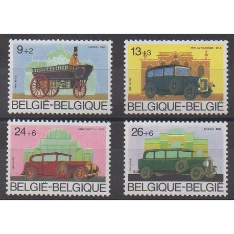 Belgique - 1986 - No 2232/2235 - Voitures