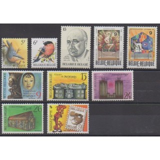 Buy this set of stamps of Belgium of the year 1988 (Nb 2293/2302).