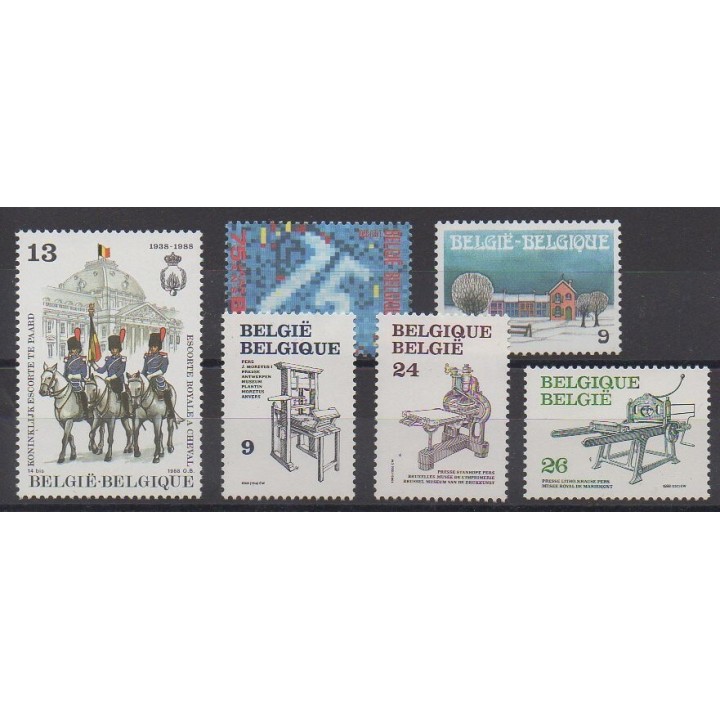 Buy this set of stamps of Belgium of the year 1988 (Nb 2306/2311).