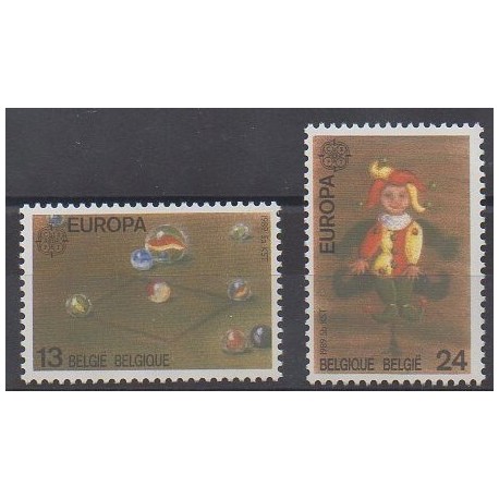 Belgium - 1989 - Nb 2323/2324 - Childhood - Europa
