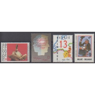 Acheter cette série de timbres de Belgique de l'année 1989 (No 2336/2339).