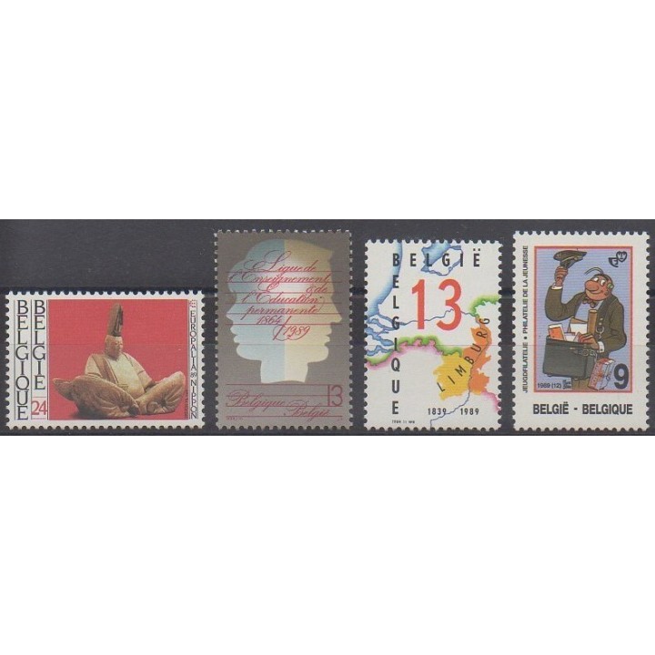 Acheter cette série de timbres de Belgique de l'année 1989 (No 2336/2339).