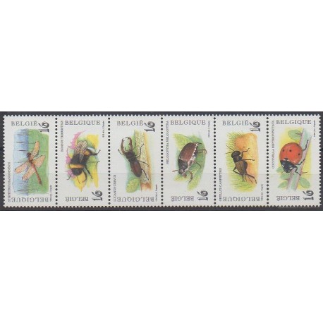 Belgique - 1996 - No 2630/2635 - Insectes