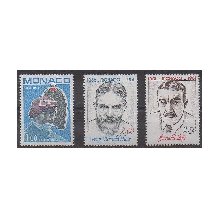 Acheter cette série de timbres de Monaco de l'année 1981 (No 1290/1292).