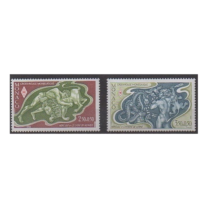 Buy this set of stamps of Monaco of the year 1981 (Nb 1288/1289).