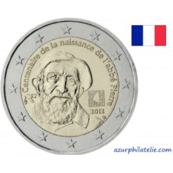 2 euro commémorative - France - 2012 - 100ème anniversaise de la naissance de l'Abbé Pierre