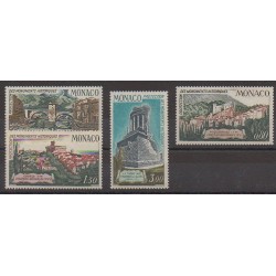 Monaco - 1971 - Nb 851/854 - Monuments