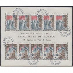 Monaco - Blocks and sheets - 1982 - Nb BF22 - Various Historics Themes - Used