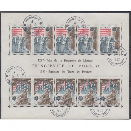 Monaco - Blocs et feuillets - 1982 - No BF22 - Histoire - Oblitéré