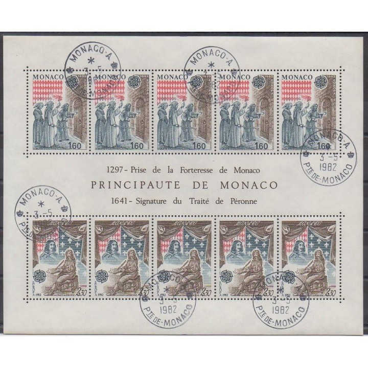 Acheter ce bloc-feuillet de Monaco de l'année 1982 (No BF22). - Oblitéré