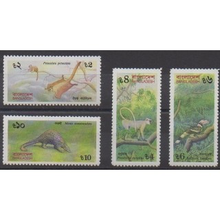 Buy this set of stamps of Bangladesh of the year 1991 (Nb 343/346).