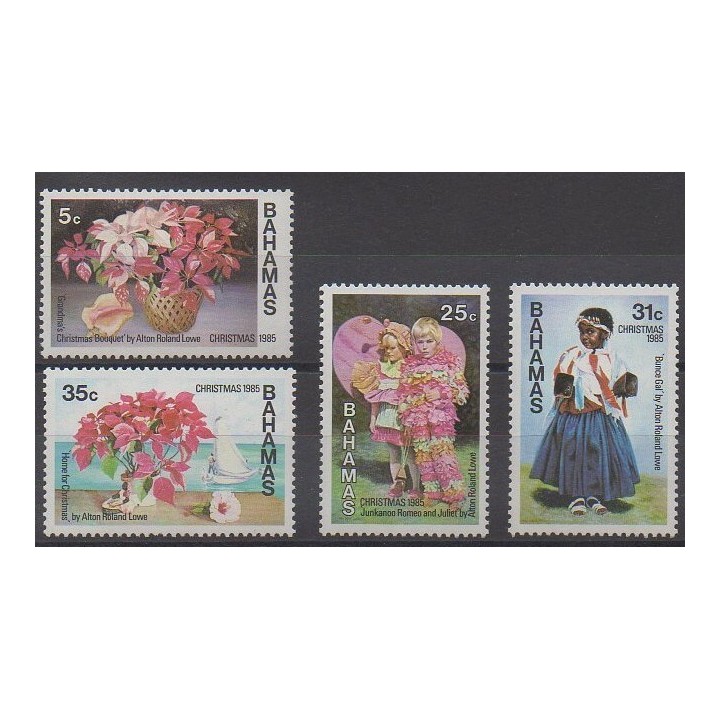 Acheter cette série de timbres des Bahamas de l'année 1985 (No 582/585).
