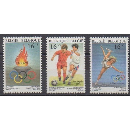 Belgique - 1994 - No 2537/2539 - Sports divers