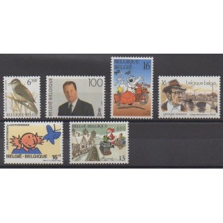 Acheter cette série de timbres de Belgique de l'année 1994 (No 2576/2581).