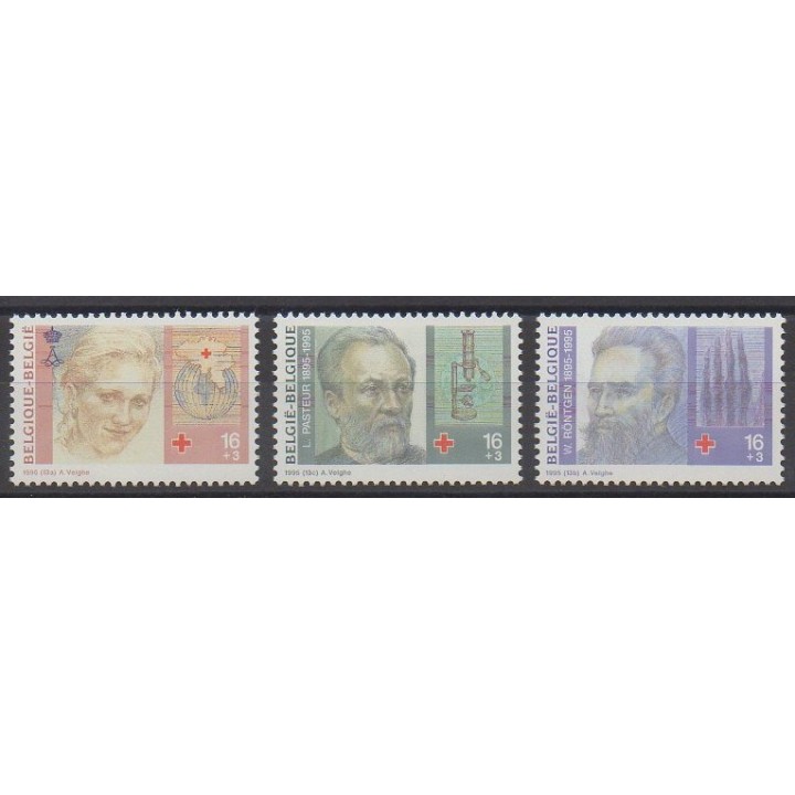 Acheter cette série de timbres de Belgique de l'année 1995 (No 2612/2614).