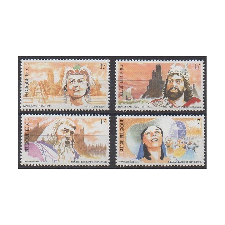 Buy this set of stamps of Belgium of the year 1997 (Nb 2688/2691).