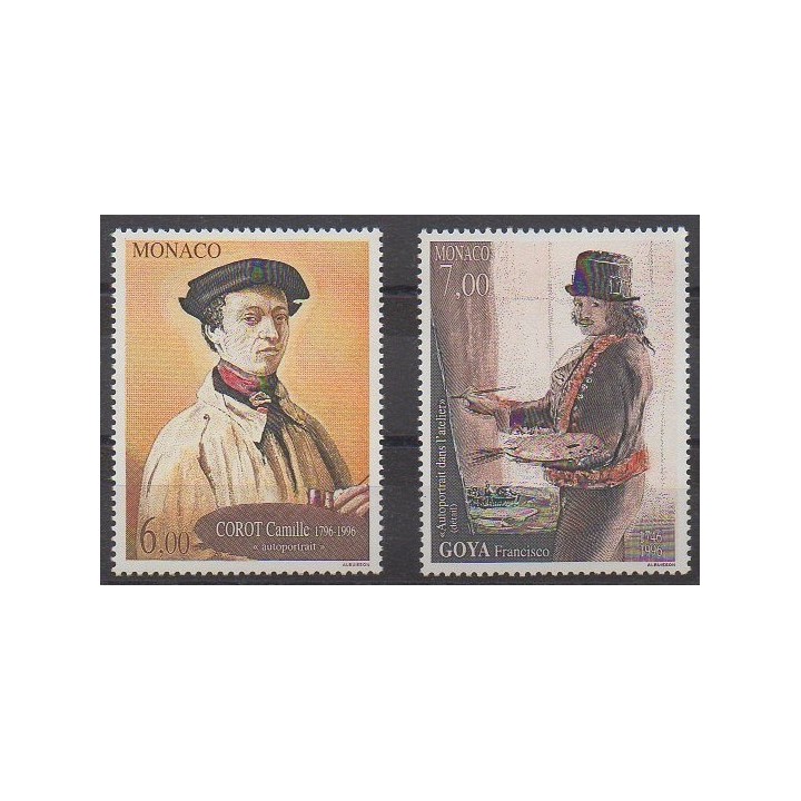 Buy this set of stamps of Monaco of the year 1996 (Nb 2068/2069).
