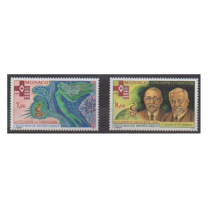 Acheter cette série de timbres de Monaco de l'année 1996 (No 2063/2064).