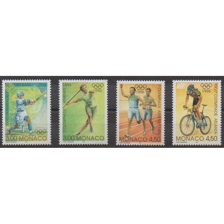 Acheter cette série de timbres de Monaco de l'année 1996 (No 2051/2054).