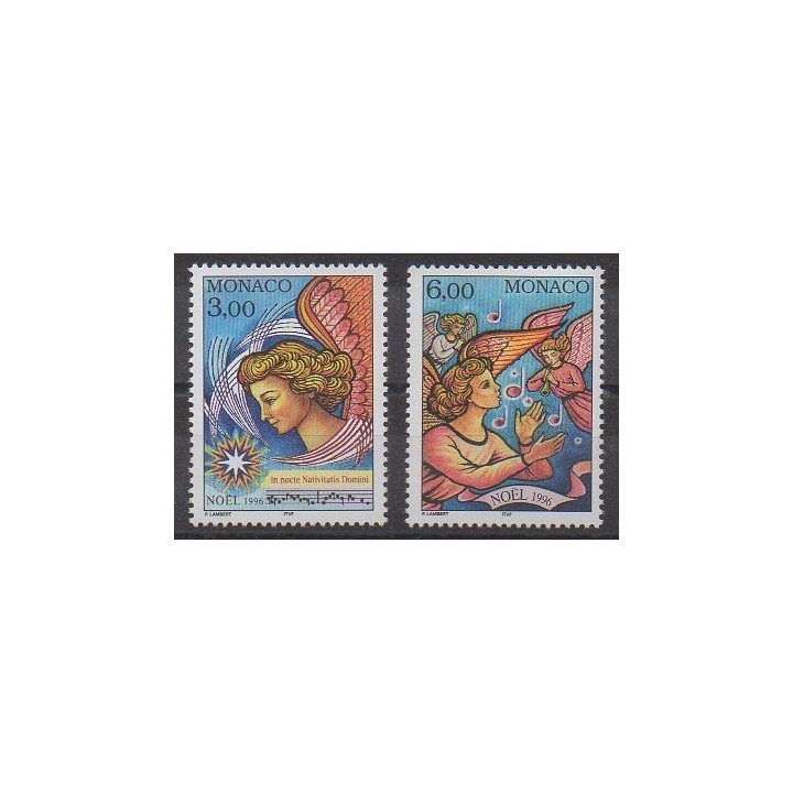 Buy this set of stamps of Monaco of the year 1996 (Nb 2070/2071).