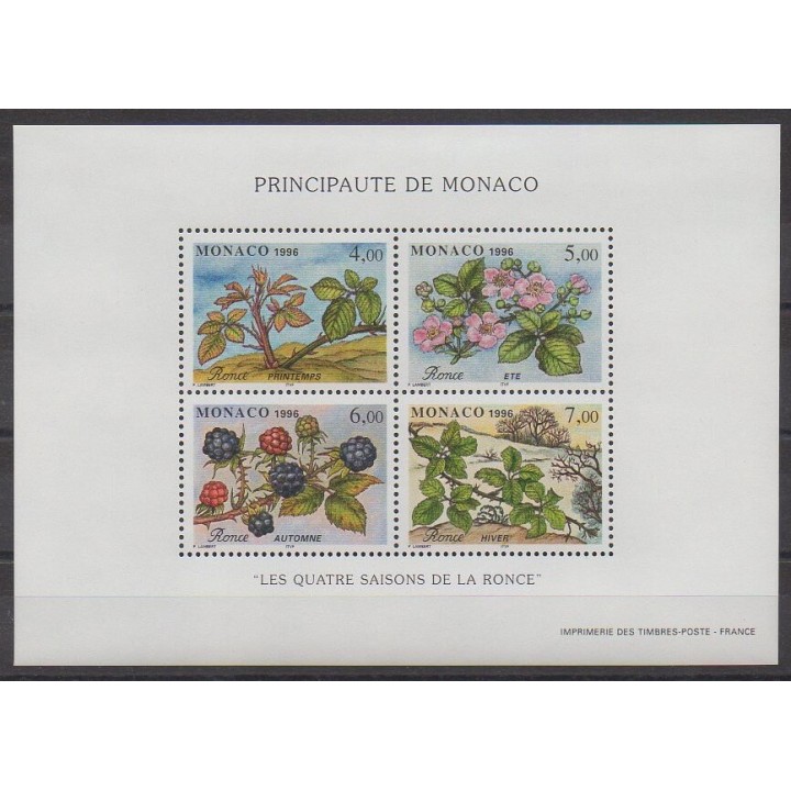 Acheter ce bloc-feuillet de Monaco de l'année 1996 (No BF74).
