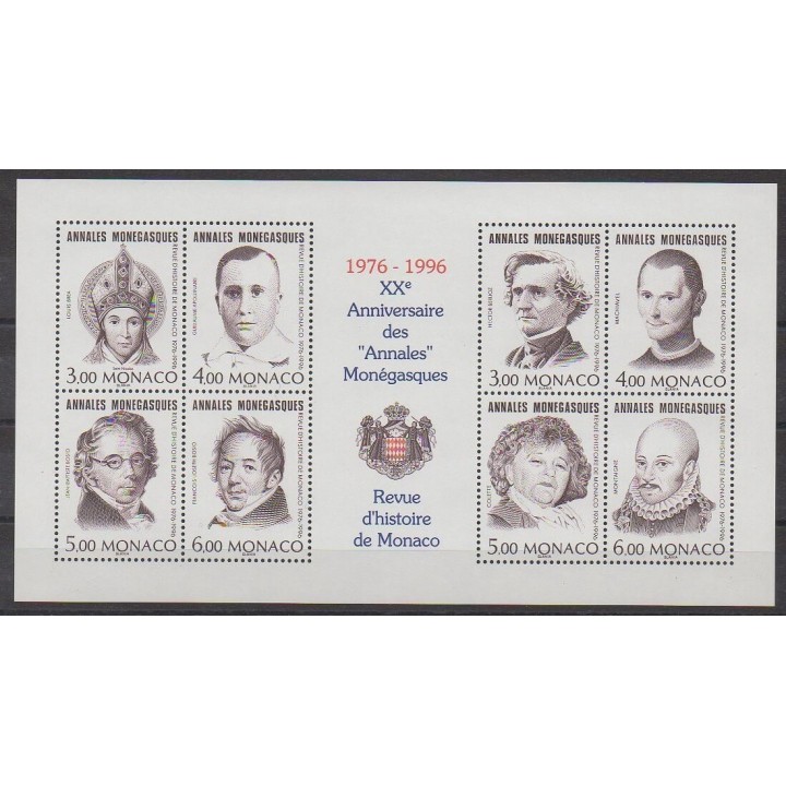 Acheter ce bloc-feuillet de Monaco de l'année 1996 (No BF72).